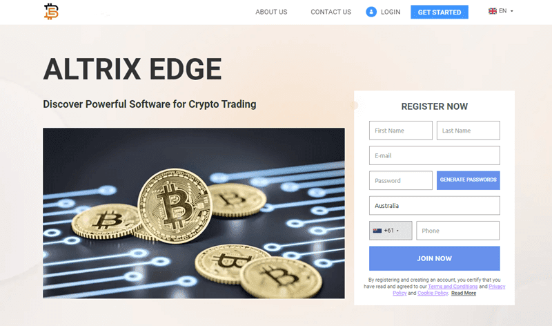 Altrix Edge Homepage Screenshot