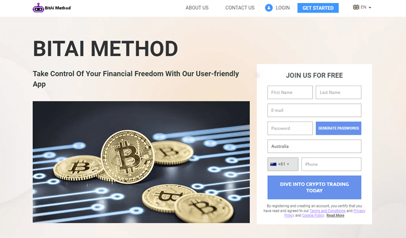 BitAI Method Homepage Screenshot