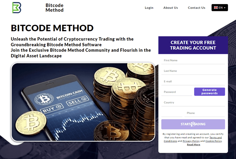 Bitcode Method Homepage Screenshot