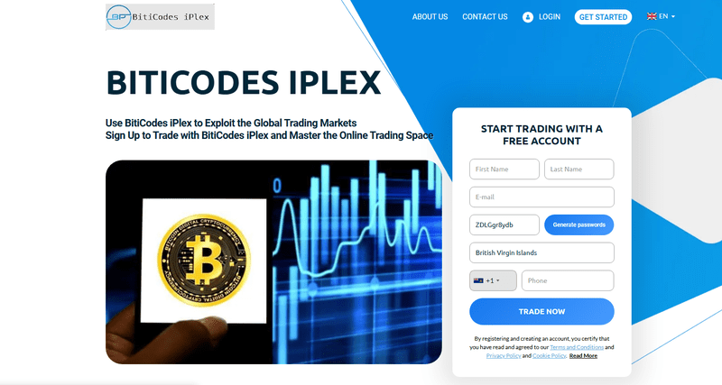 BitiCodes iPlex Homepage Screenshot