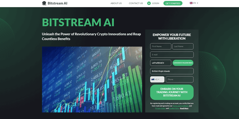 Bitstream AI Homepage Screenshot