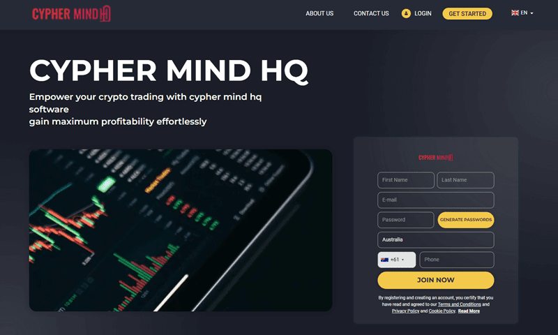 Cypher Mind HQ Homepage Screenshot