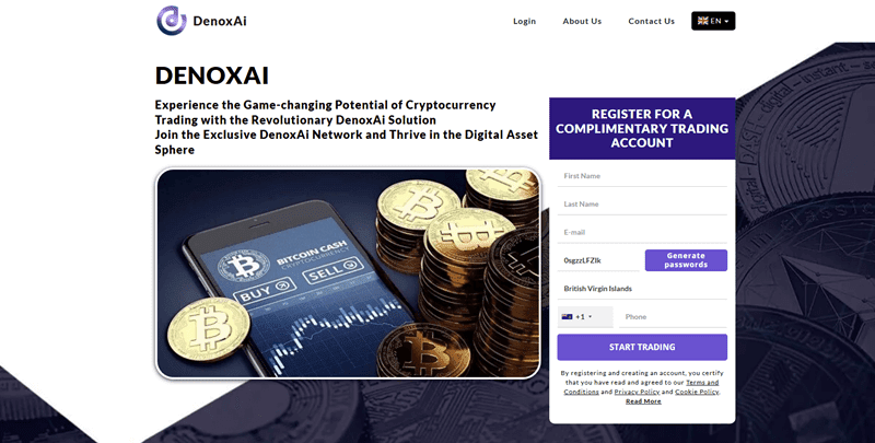 DenoxAi Homepage Screenshot