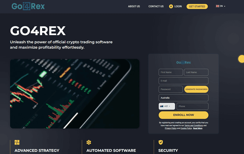 Go4Rex Homepage Screenshot