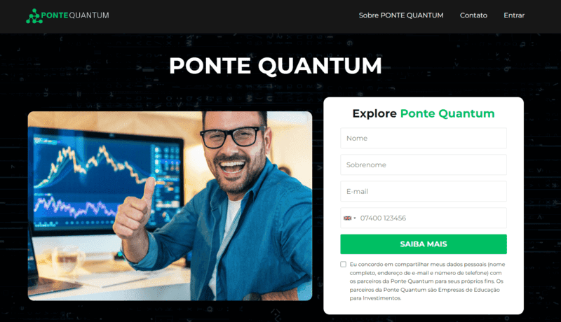 Ponte Quantum Homepage Screenshot