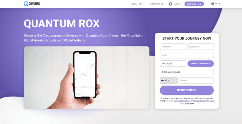 Quantum ROX Homepage Screenshot