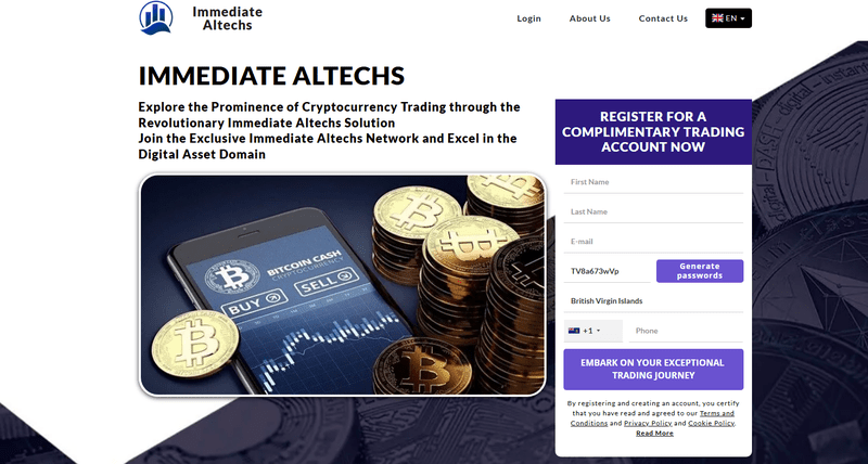 Immediate Altechs Homepage Screenshot